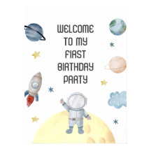 Outer space Welcome Banner