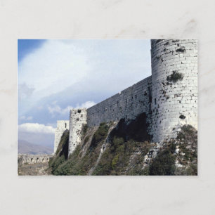 Outer wall, Krak des Chevaliers, Syria Postcard