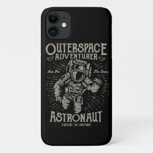 Outerspace Adventurer Astronaut Aim For The Stars iPhone 11 Case