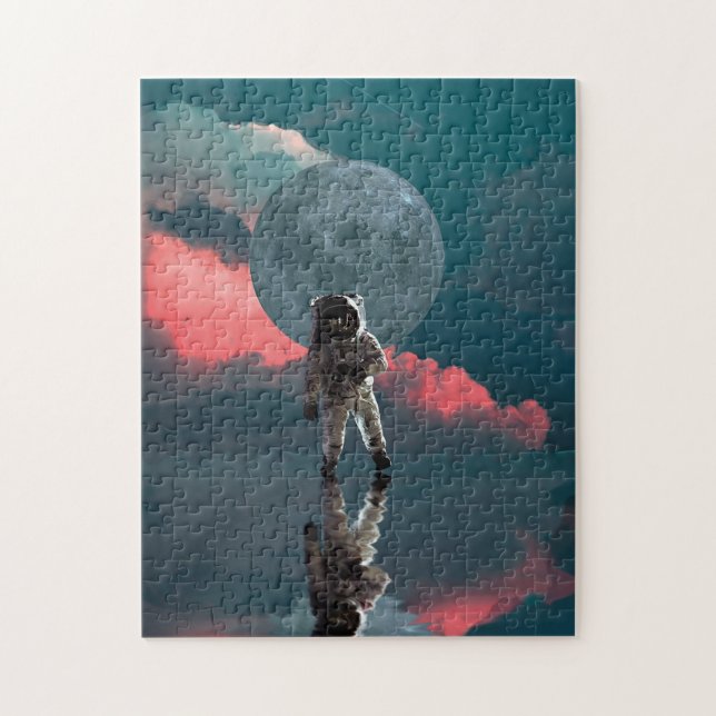 Outerspace Astronaut Art Space Suit Clipart  Jigsaw Puzzle (Vertical)