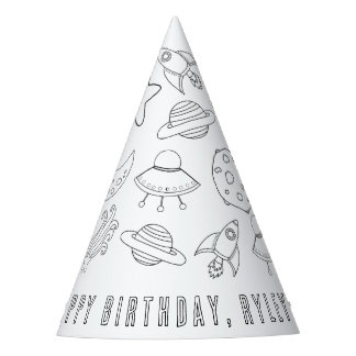 Outerspace Birthday Party Hat