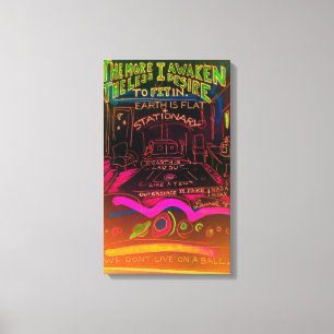 outerspace is fake canvas print