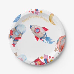 Outerspace Planets Paper Plate