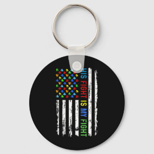 Outfit For Autism Awareness Supporters Men, Women, Keychain