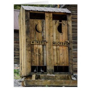 Outhouse à deux places - Mines - Humour - Carte