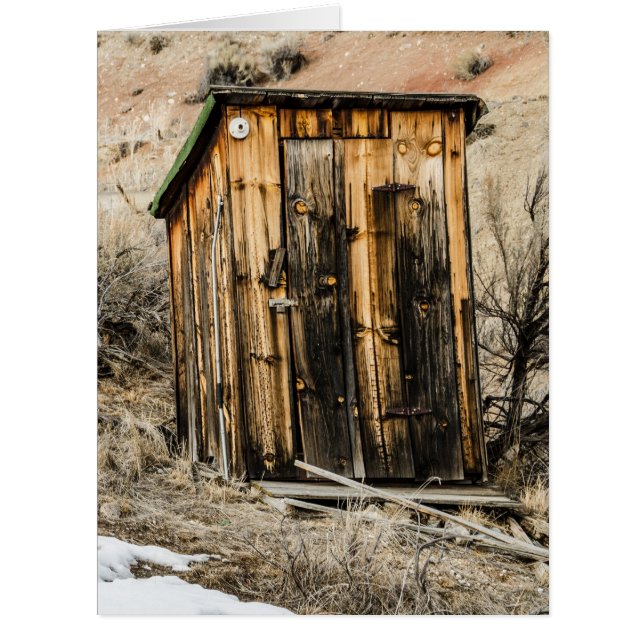 Outhouse avec électricité - Toilettes de toilette  (Devant)