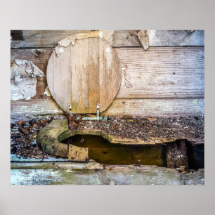 Outhouse - Bathroom Decor "Careful Where You Sit"