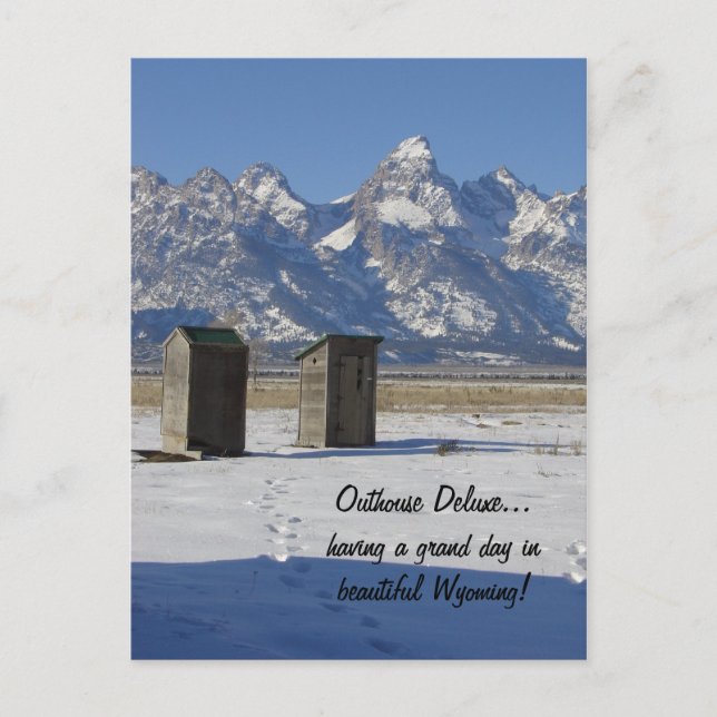 Outhouse Deluxe Postcard (Front)