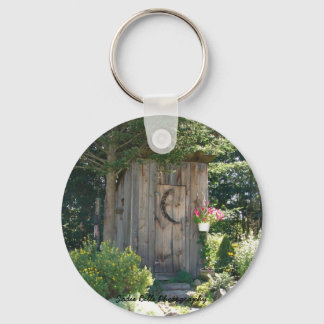 Outhouse in Maine Keychain