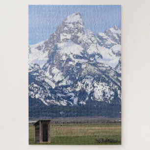 Outhouse in the Tetons - Rocky Mountains - 20x30 Jigsaw Puzzle