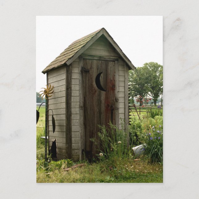 outhouse postcard (Front)