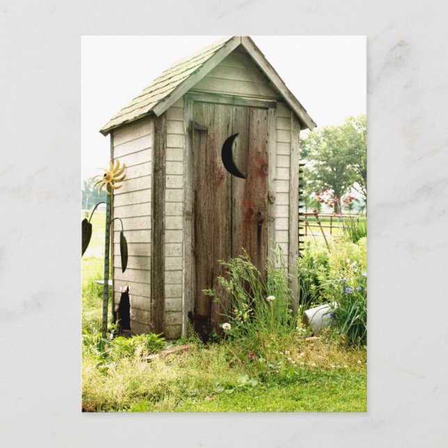 outhouse postcard (Front)