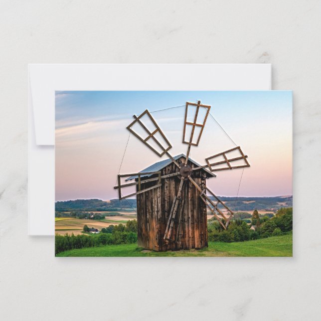 Outhouse Windmill Thank You Card (Front)