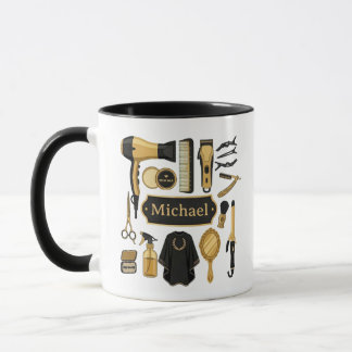 Outils de barbier personnalisés Mug à café avec no