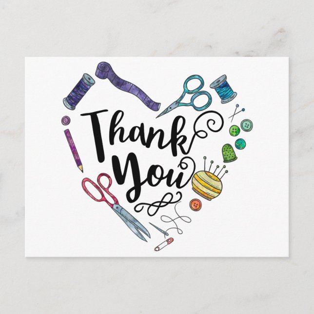 Outils de couture Cartes postales cardiaques (Devant)