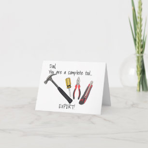 Outils de fête des pères Carte de voeux pliée