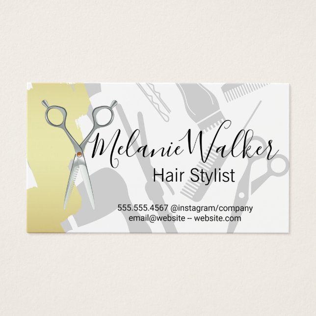 Outils de salon de cheveux (Devant)