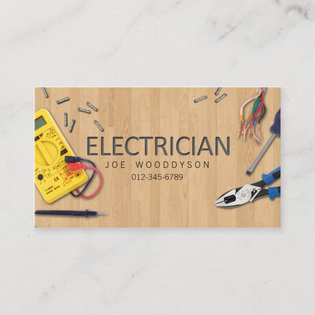 Outils électriques Carte de visite (Devant)