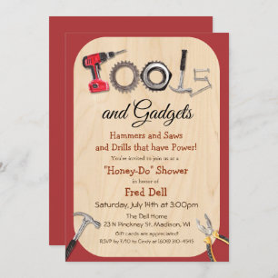 Outils et gadgets Honey Do Shower Invitation