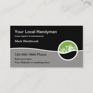 Outils Handyman moderne Cartes de visite de thème