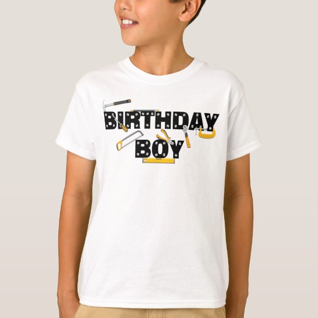 Outils T-shirt de fête d'anniversaire (Devant)
