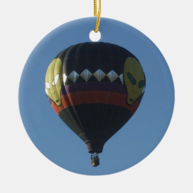 Outlander Hot Air Balloon Ceramic Ornament (Front)