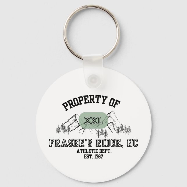 OUTLANDER Property of Fraser's Ridge  Keychain (Front)