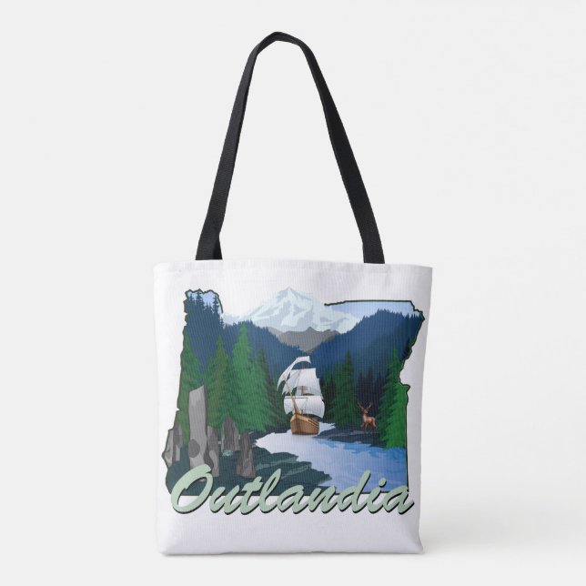 Outlandia Logo Tote - Shoulder (Back)