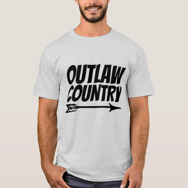OUTLAW COUNTRY MUSIC T-Shirts (Front)