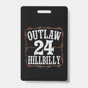 Outlaw Hillbilly 2024 Western Trump Vance 2024 Badge