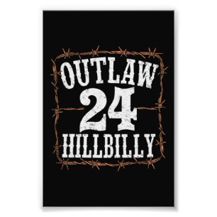 Outlaw Hillbilly 2024 Western Trump Vance 2024 Photo Print