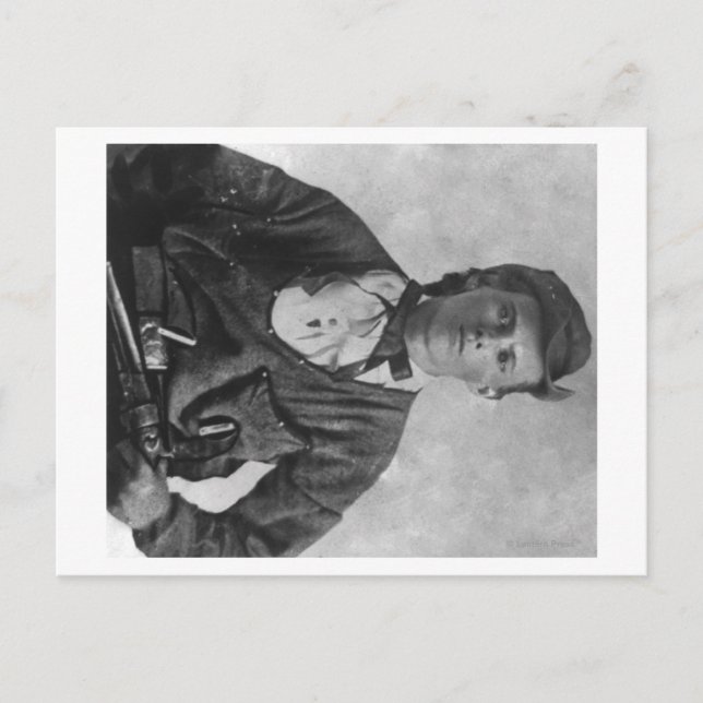 Outlaw Jesse James Portrait Photograph Postcard (Front)