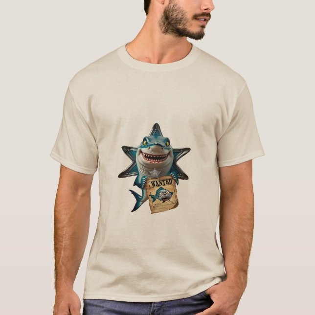 Outlaw Shark Cowboy Tee (Front)