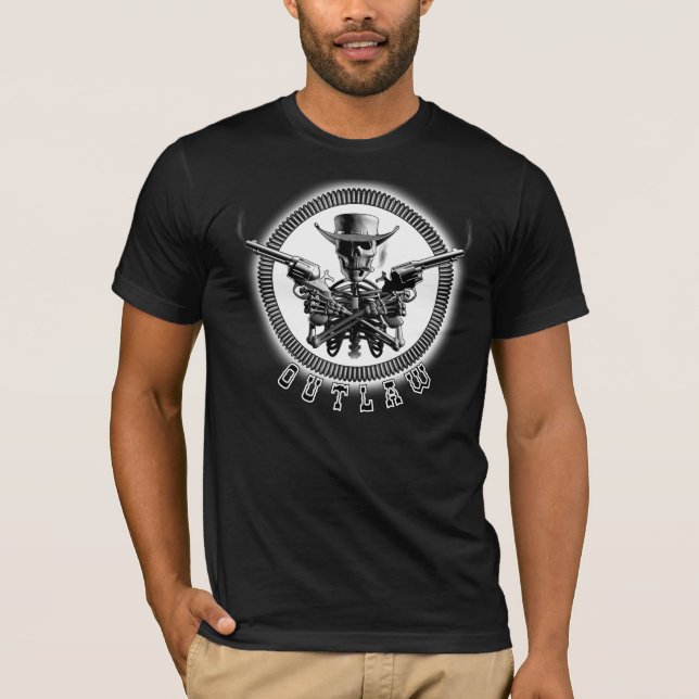 Outlaw Skeleton T-Shirt (Front)