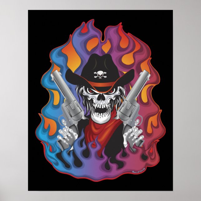Outlaw Skull Poster (Front)