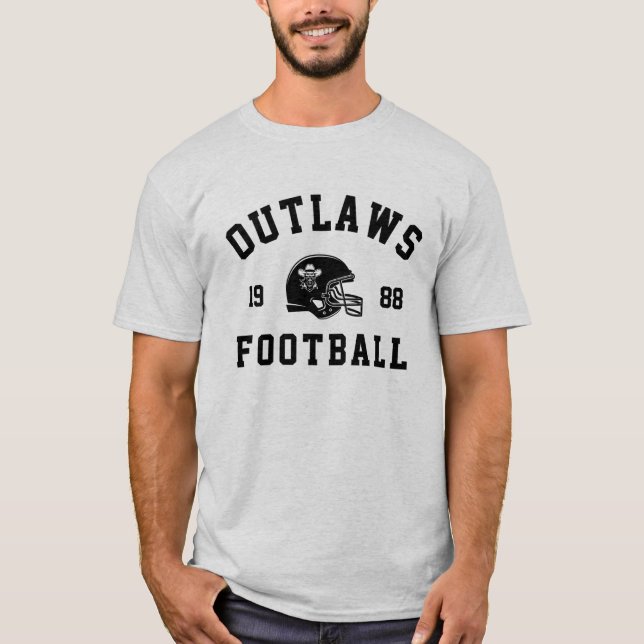 Outlaws Football  T-Shirt (Front)