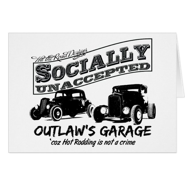 Outlaw's Garage. Socially unaccepted Hot Rods (Front Horizontal)