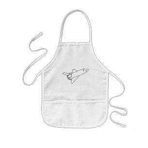 Outline Art Drawing colouring space shuttle aprons