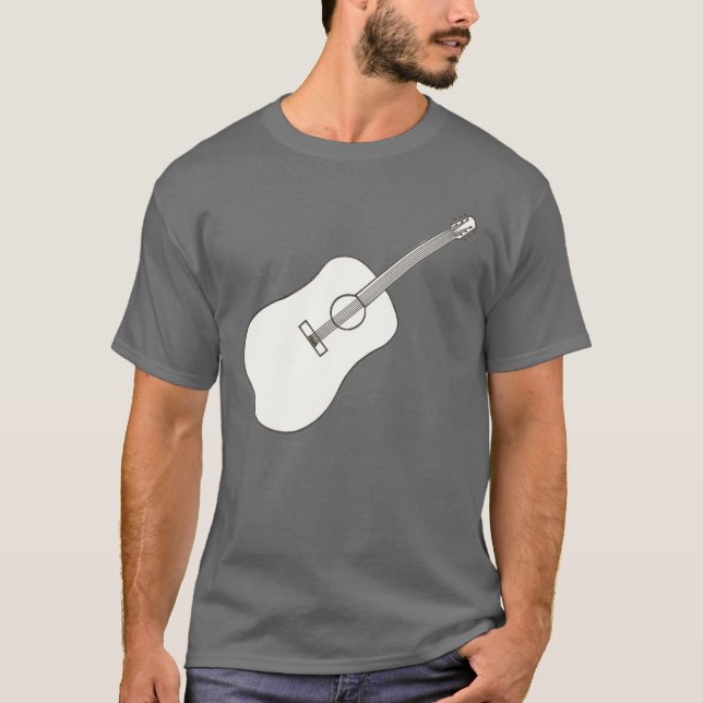 Outline art - guitar drawing shirts (Front)