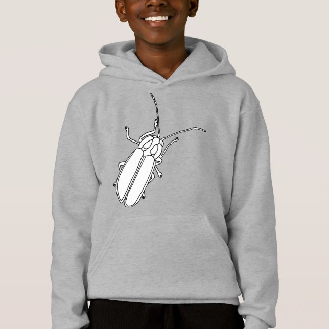Outline Drawing Lightning Bug Insect Shirts (Front)
