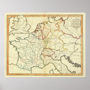 Outline Europe Poster