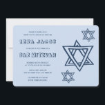 OUTLINE LETTERS STAR OF DAVID Custom BAR Mitzvah Invitation<br><div class="desc">Perfect card to announce a bar or bat mitzvah! Hand made art for you with star of david on the front and back side! FULLY CUSTOMIZABLE! Click on “Personalize” above to edit the text. Click "edit using design tool" to adjust the fonts, colours and placements and to delete the back...</div>