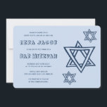 OUTLINE LETTERS STAR OF DAVID Custom BAR Mitzvah Invitation<br><div class="desc">Perfect card to announce a bar or bat mitzvah! Hand made art for you with star of david on the front and back side! FULLY CUSTOMIZABLE! Click on “Personalize” above to edit the text. Click "edit using design tool" to adjust the fonts, colours and placements and to delete the back...</div>