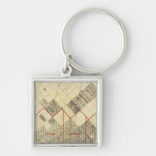 Outline Map of Duluth and Suburbs Keychain