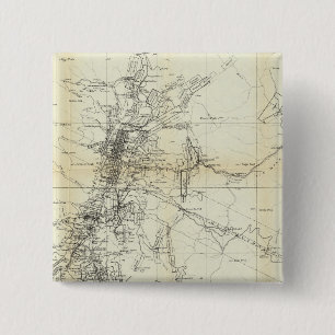 Outline Map of Washoe District 2 Inch Square Button