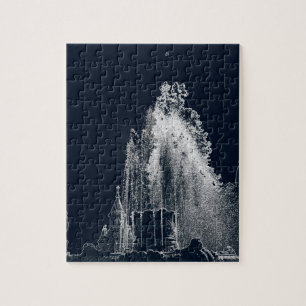 outline of a blue night jigsaw puzzle