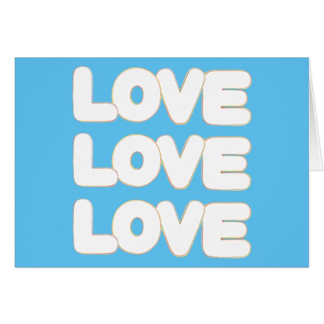 Outline of Love, Greeting Cards (Front Horizontal)