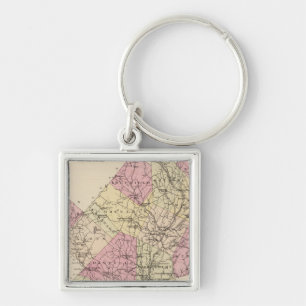 Outline plan of Caledonia Company in Vermont Keychain