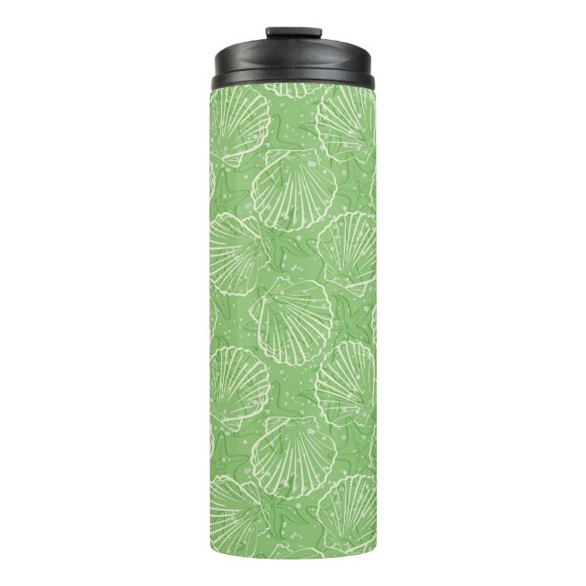 Outline seashells thermal tumbler (Front)