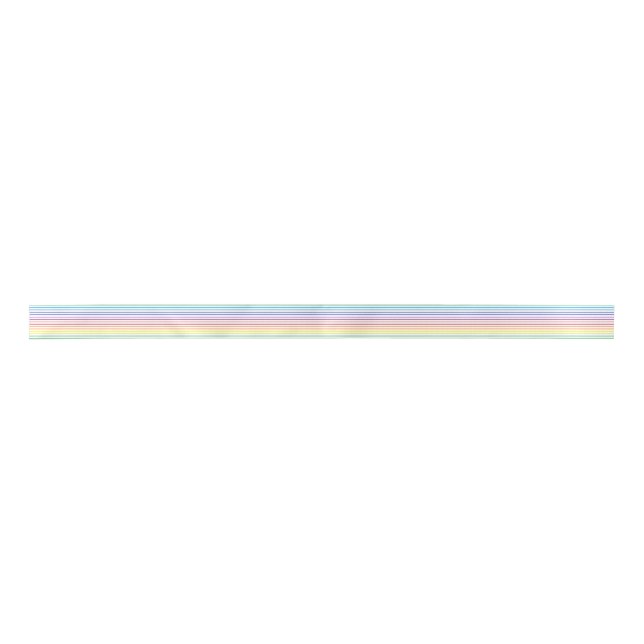 Outlined Rainbow Stripes Satin Ribbon (Front)